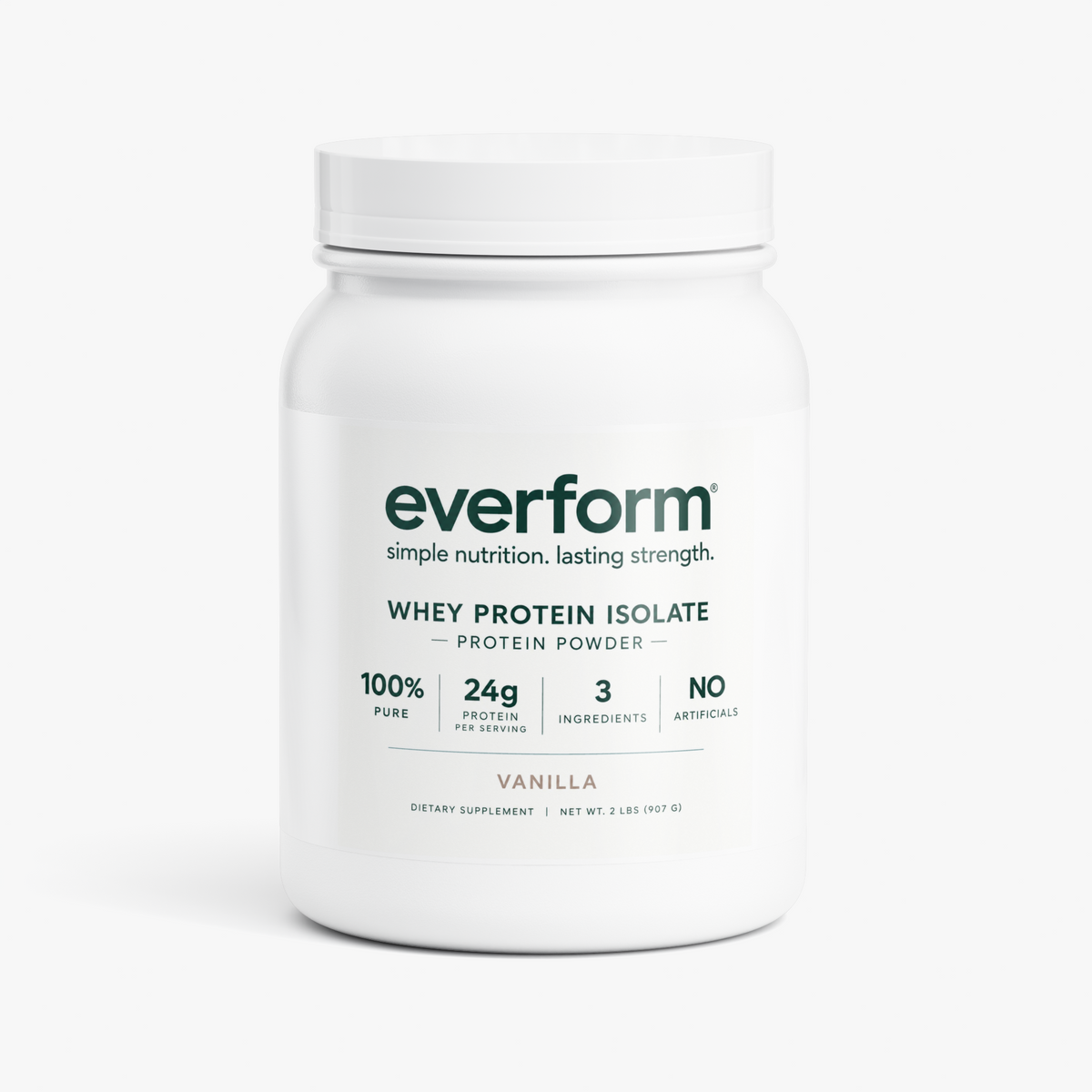 100% Pure Whey Protein Isolate - Vanilla